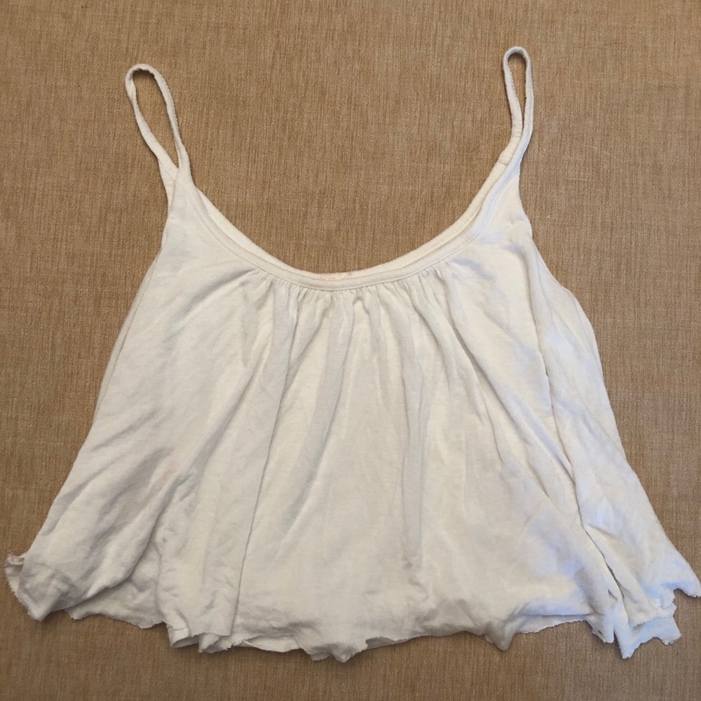 white flowy tank top